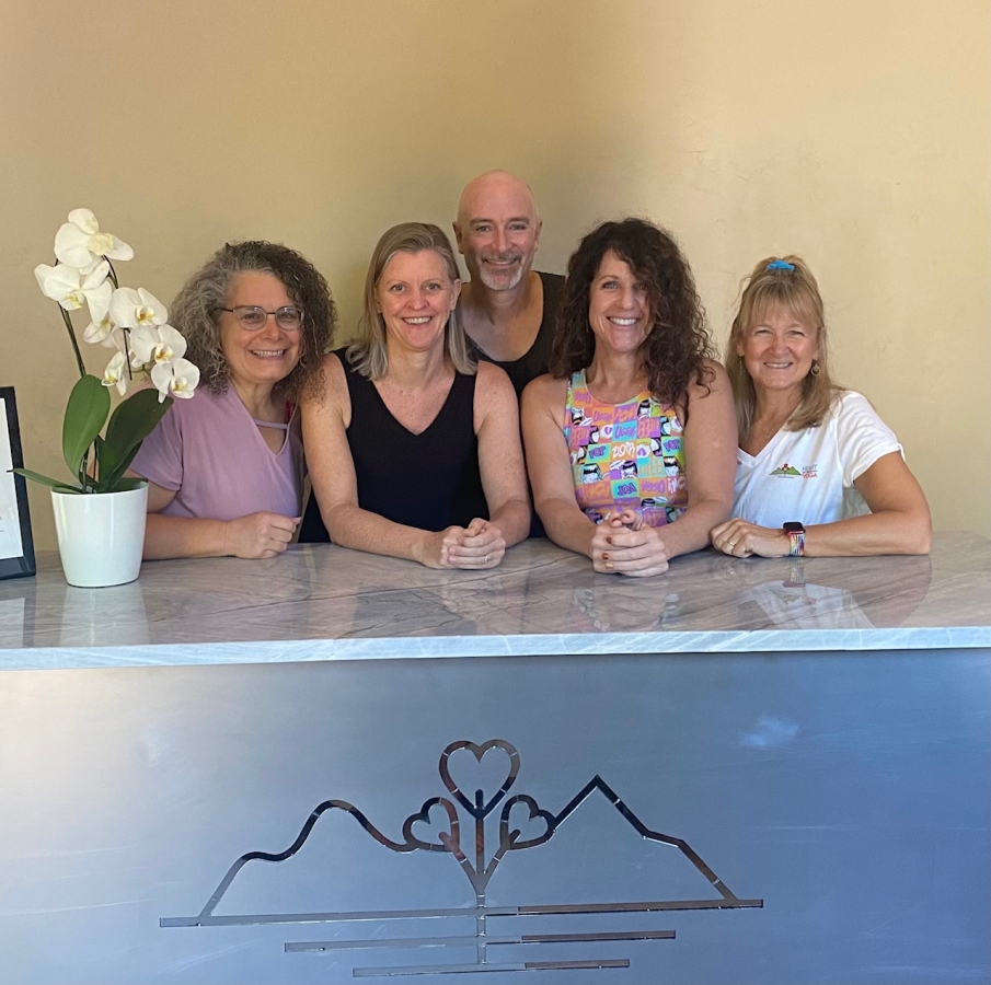 The Heart of the Valley Yoga teachers together.
